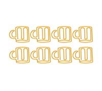 SEAFRONT Lindos Clips de Papel, Estilo Taza Amarilla, Material Metálico, Resistentes y Duraderos, Excelentes para Niños, Estudiantes y Uso en la Oficina