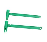 SEAFRONT Live Bait Catcher 2 Piezas de Plástico Soporte de Cebo Herramientas 10,6 X 3,5 X 1,0 Pulgadas Gancho Manos Libres Seguro Ligero Portátil para Aparejos de Pesca Pescadores Uso en Costero