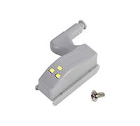 SEAFRONT Luz LED con Sensor de Bisagra para Puertas de Armario, Luz de Bisagra para Cocina Moderna, Lámpara Blanca Cálida/fría, 10 Uds. (blanco cálido)