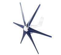 SEAFRONT Mini Generador de Turbinas Eólicas Generador 6 Blades 300W Suministros de bajo Ruido con Controlador - de Energía Eólica Eficiente para Uso Doméstico - Azul, 12V (24V)
