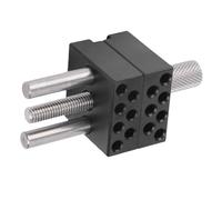 SEAFRONT Mini Tornillo de Banco Práctico de Metal, Ajustable hasta 1,18 Pulgadas de Ancho con Funda de Silicona para Tallado de Joyas, Reparación de Relojes y Elaboración de Productos Electrónicos