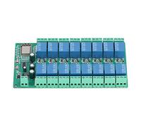 SEAFRONT Módulo de relé de 16 Canales, Placa de Desarrollo de Control Remoto WiFi DC 24V con Flash 12F 4M, para Desarrollo Secundario Control Inalámbrico de Hogar Inteligente