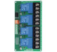 SEAFRONT Módulo de relé de 4 Canales, Tablero de Control de Aislamiento de Optoacoplador Laminado Revestido de Cobre, 30 A CC 30 V CA 250 V Disparador de y bajo para Automatización Industrial de IoT