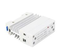 SEAFRONT Módulo de relé de Estado Sólido DIN Rail AC a AC 70-280VAC a 24-480 VAC 40A Montaje de Riel DIN con Disipador de Aluminio Engrosado para Uso Industrial
