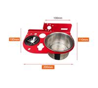 SEAFRONT Organizador de Herramientas de Escalera en Espiga, Acero con Alto Contenido de Carbono, Estante de Recolección de Herramientas Múltiples, Fácil Instalación para Proyectos de Construcción y