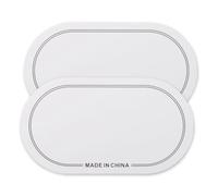 SEAFRONT Parches para Bombo, Protectores de Parches de PET, Paquete de 2, Autoadhesivos, Compatibles con Doble Pedal, Control de Tono y Protección contra Impactos de Baquetas para Práctica y (18x10cm)