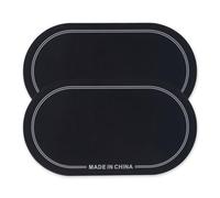 SEAFRONT Parches para Bombo, Protectores de Parches de PET, Paquete de 2, Autoadhesivos, Compatibles con Doble Pedal, Control de Tono y Protección contra Impactos de Baquetas para Práctica y (18x10cm)