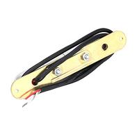 SEAFRONT Pastilla de Tubo de Lápiz Labial con Imán Alnico V, Pastilla de Bobina única para Guitarra Eléctrica Pequeña y Portátil con Capacidad de Bricolaje para Usuarios de Guitarra Eléctrica (SILVER)