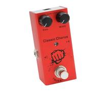 SEAFRONT Pedal de Efectos de Guitarra Eléctrica IRIN EF-05, Mini Pedal de Coro Portátil de Metal Completo con Indicador LED para Músicos y Guitarristas (rojo)