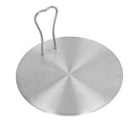 SEAFRONT Placa de Cocción de Cocina de Inducción de Calor de Acero Inoxidable, Difusor de Calor a Fuego Lento de 9,45 Pulgadas para Usuarios de Estufas de Inducción, Gas y Eléctricas (18#)