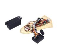 SEAFRONT Placa de Control de Guitarra precableada. Conjunto de Placa de Control de Preamplificador con Ecualizador de 3 Bandas Precableado, Interruptor Push-pull Activo/pasivo y Ganancia (GOLD)