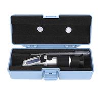 SEAFRONT Refractómetro Portátil de Alta Precisión 0-50%, Diseño Compacto, Material de Aluminio con ATC, para Prueba de Azúcar Líquido, Refractómetro Equipo de Medición Manual de Líquidos