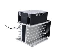 SEAFRONT Regulador de Voltaje de Estado Sólido Equipo de Tiristor Control de CA Trifásico 380 VCA para Uso Industrial con Atenuación de Temperatura (TSR-10WA-S con radiador)