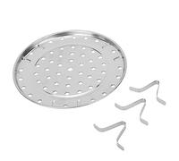 SEAFRONT Rejilla de Acero Inoxidable con Bandeja Fácil de Limpiar para Olla a Presión y Olla Común (Diámetro Medio 24cm)