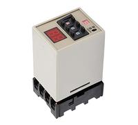 SEAFRONT Relé del Temporizador de Retraso de DM AH3, Carcasa de Plástico, Pantalla LED, 0.01 Segundos a 99 Horas para Aplicaciones de Control de Automatización (AC220V)