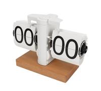 SEAFRONT Reloj de Escritorio con Tapa, Reloj Digital con Tapa Automática, Reloj de de Página Automático Retro, Reloj de Fusión Mecánico, Reloj Abatible hacia Abajo