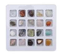 SEAFRONT SEAFRONT Kit de Colección de Rocas, Juego Educativo de Geología con 20 Rocas, Guía de Identificación para Niños y Profesores (Conjunto indefinido de Colores Mixtos 3) (Conjunto indefinido