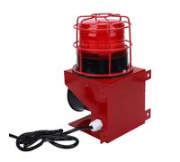 SEAFRONT Sirena Estroboscópica LED de 120 DB, Aleación de Aluminio, PVC, IP55, Sirena Estroboscópica Industrial con Bocina Ligera de Alto Decibelio para Emergencia en el Taller del Sitio (Enchufe de