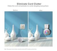 SEAFRONT Soporte De Altavoz Inteligente Montado En La Pared, Material ABS, Gestión De Cables, Mini Soporte De Pared Que Ahorra Espacio para HomePod Mini, Ideal para Uso Doméstico