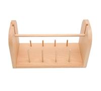 SEAFRONT Soporte de Hilo de Madera, Material de Haya, 9 Husillos, Dispensador de Hilo de Fácil Montaje para Crochet y Tejido