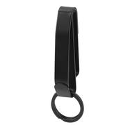 SEAFRONT Soporte de Llave de Cinturón Elegante Clip de Acero Inoxidable con 2 Anillos para Las Autoridades de Aplicación de la Ley de los Oficiales de la Prisión, Ajustado para el Acceso