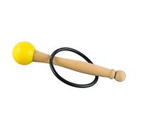 SEAFRONT Tazón de Cristal para Cantar, Mazo con de Madera, Mazo de Goma para Terapia de Sonido, Yoga, Meditación, Herramientas de Equilibrio de Chakras, Garantiza un Sonido Claro y (YELLOW)