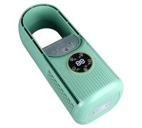 SEAFRONT Ventilador sin Buque con Ajuste de 6 Velocidades USB -Tisch Melading Ventilador de Enfriamiento Se Apaga Automáticamente de las Cocinas del Dormitorio (GREEN)