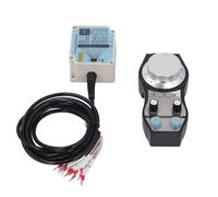 SEAFRONT Volante CNC Inalámbrico MPG Generador de Impulsos Manual 5 Ejes Alcance de 60 M 32 Volantes Simultáneos con Llave de Parada de Emergencia para Enrutador CNC Torno Fresadora