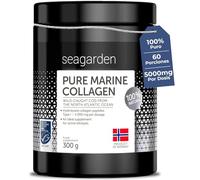 Seagarden Polvo de Colágeno Marino Puro 100% Noruego - Colágeno Hidrolizado Tipo I de Bacalao Ártico Salvaje, Para Piel, Cabello, Uñas, Tendones, Músculos - 300 g (2 Meses, Sin Sabor)