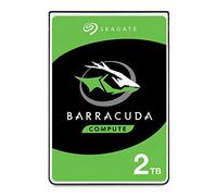 Seagate BarraCuda 2TB, Disco Duro HDD Interno, 2.5 Pulgadas, SATA 6 Gb/s, 5400 RPM, 128 MB de caché, para PC y portátil, Paquete Abre-fácil, Rescue Services (ST2000LMZ15)