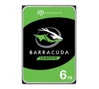 Seagate BarraCuda Disco duro interno de 6 TB HDD - 3,5 pulgadas SATA 6 Gb/s 5400 RPM 256 MB de cach para computadora PC de escritorio - Embalaje