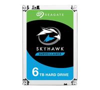 Seagate Disco Duro SkyHawk AI 6 TB 3.5" SATA III 6 Gb/s 210 MB/s 256 MB para Vigilancia 24/7 con hasta 64 Cámaras HD