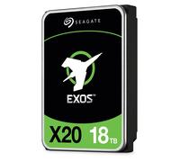 Seagate Exos X20, 18 TB, Unidad de Disco Duro SATA de 3,5 Pulgadas a 6 GB/s, 7.2