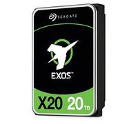 Seagate Exos X20 de 20 TB, Unidad de Disco Duro SAS de 3,5 Pulgadas a 12 GB/s, 7.200 RPM, 2,5M MTBF, 512e y 4Kn FastFormat, Baja latencia con caché Mejorado (ST20000NM002D)