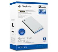 Seagate Game Drive for PS5 External SSD, 2 TB, Unidad de Estado sólido, USB 3.2, con Licencia Oficial, Blanca con iluminación LED Azul (STMH2000100)