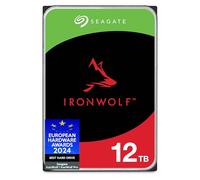 Seagate IronWolf 12TB, Disco duro interno, NAS HDD, CMR, 3.5 Pulgadas, SATA 6 GB/s, caché de 256 MB para almacenamiento conectado a red RAID, Paquete Abre-fácil, Rescue Services (ST12000VNZ008)