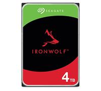 Seagate IronWolf 4TB, Disco duro interno, NAS HDD, CMR, 3.5 Pulgadas, SATA 6 GB/s, caché de 256 MB para almacenamiento conectado a red RAID, Paquete Abre-fácil, Rescue Services (ST4000VNZ06)