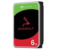Seagate IronWolf, 6 TB, NAS, Disco Duro Interno, HDD, CMR 3.5" SATA 6 GB/s, 7200 RPM, caché de 256 MB para Almacenamiento Conectado a Red Raid, 3 años de Rescue (ST6000VN006)