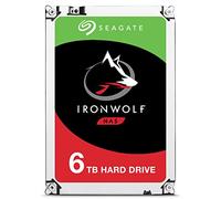 Seagate IronWolf - Disco duro interno de 6TB para sistemas Bay 1-8 NAS (3,5', 5900 RPM, 64 MB de caché hasta 180 MB/s, carga de trabajo de 180TB/año) Negro