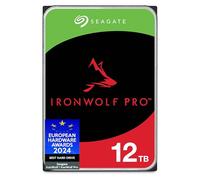 Seagate IronWolf Pro, 12 TB, Enterprise HDD interno - CMR, 3,5 pulgadas, SATA a 6 Gb/s, 7200 RPM, caché de 256 MB para almacenamiento conectado a red RAID, servicios Rescue (ST12000NT001)