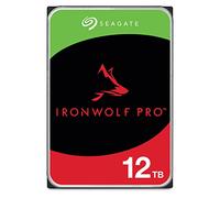 Seagate IronWolf Pro, 12TB, NAS, Disco duro interno, HDD, CMR 3,5" SATA 6 Gb/s, 7200 r.p.m., caché de 256 MB para almacenamiento RAID, servicio de recuperación de datos Rescue(ST12000NE0007)