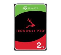 Seagate IronWolf Pro, 2 TB, Enterprise HDD interno - CMR, 3,5 pulgadas, SATA a 6 Gb/s, 7200 RPM, caché de 256 MB para almacenamiento conectado a red RAID, servicios Rescue (ST2000NT001)