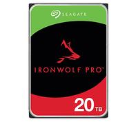 Seagate IronWolf Pro, 20 TB, Enterprise HDD interno - CMR, 3,5 pulgadas, SATA a 6 Gb/s, 7200 RPM, caché de 256 MB para almacenamiento conectado a red RAID, servicios Rescue (ST20000NT001)