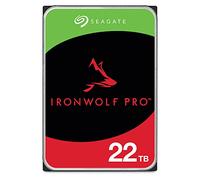 Seagate IronWolf Pro, 22 TB, Enterprise HDD NAS interno - CMR, SATA a 6 Gb/s, 7200 RPM, caché de 256 MB para almacenamiento conectado a red RAID, servicios Rescue, Paquete Abre-fácil (ST22000NTZ01)