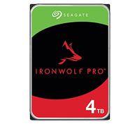 Seagate IronWolf Pro, 4TB, NAS, Disco duro interno, HDD, CMR 3,5" SATA 6 Gb/s, 5900 r.p.m., caché de 128 MB para almacenamiento RAID, servicio de recuperación de datos Rescue (ST4000NE0025)
