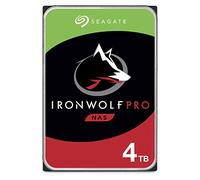 Seagate IronWolf Pro, 4TB, NAS, Disco duro interno, HDD, CMR 3,5" SATA 6GB/s, caché 256 MB, almacenamiento RAID, 3 años Rescue Services (ST4000NE001)