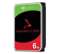 Seagate IronWolf Pro, 6 TB, Enterprise HDD interno - CMR, 3,5 pulgadas, SATA a 6 Gb/s, 7200 RPM, caché de 256 MB para almacenamiento conectado a red RAID, servicios Rescue (ST6000NT001)