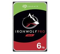 Seagate IronWolf Pro, 6TB, NAS, Disco duro interno, HDD, CMR 3,5" SATA 6GB/s, caché 256 MB, almacenamiento RAID, 3 años Rescue Services (ST6000NE000)