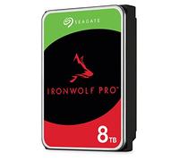 Seagate IronWolf Pro, 8 TB, NAS, Disco duro interno, HDD, CMR 3,5" SATA 6 GB/s, caché 256 MB, almacenamiento RAID, 3 años Rescue Services (ST8000NE0004)