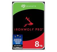 Seagate IronWolf Pro 8TB, Enterprise HDD NAS interno, CMR, SATA a 6 Gb/s, 7200 RPM, caché de 256 MB para almacenamiento conectado a red RAID, servicios Rescue, Paquete Abre-fácil (ST8000NTZ01)
